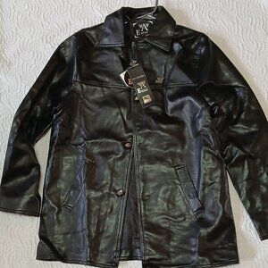 XXL NEW Armani Emporio Collezione Men Faux Leather Jacket